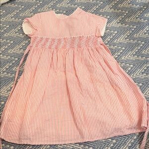 Charming Pink Striped Kids Dress